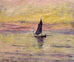 Das Segelboot, Abendstimmung, 1885